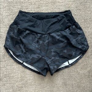 Women's Black Camo Shorts